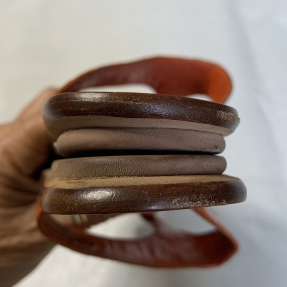 Prada Orange Alligator Slide Sandals - Picture 5 of 6